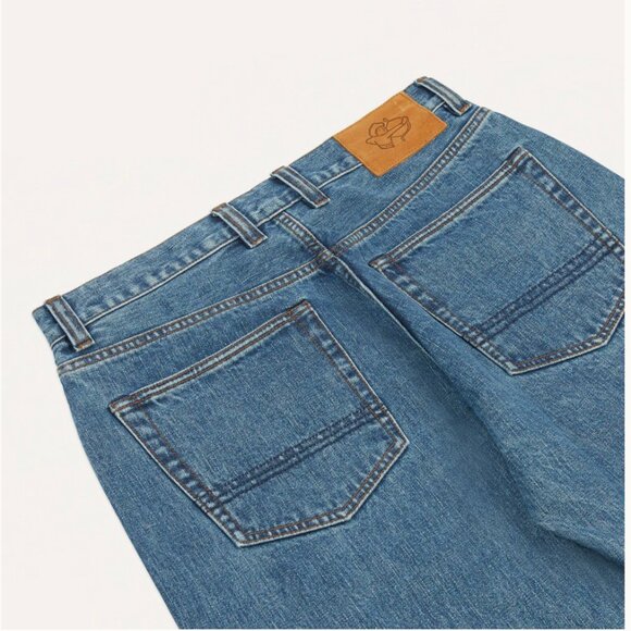 Drake's - Bleach Wash 14.2oz Japanese Selvedge Denim Five-Pocket Jeans - Size 29 - Picture 9 of 12